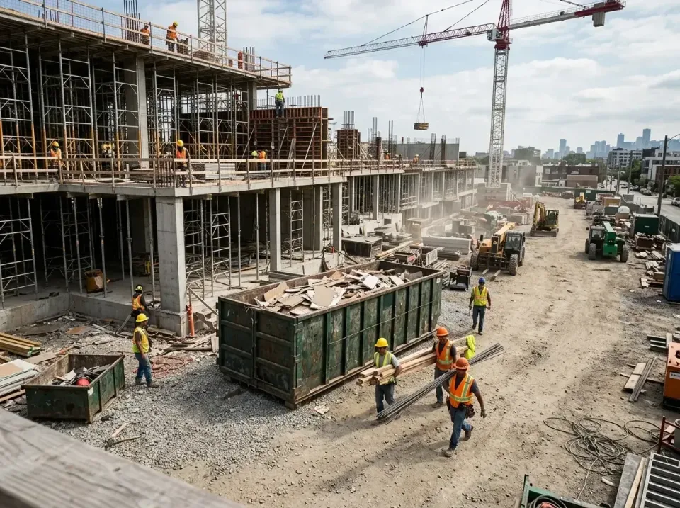 commercial-construction-site-w-002 — frequently asked questions, Low Cost Construction Dumpster Rental in Stillwater, MN